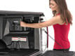 Easy-to-operate rear clamps provide instant access at the tailgate
