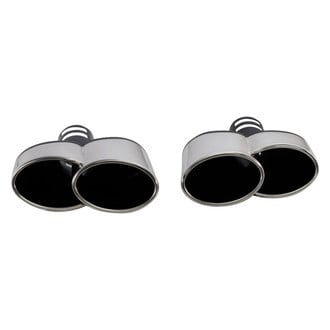 Extreme Dimensions® - Metal Eros Version 1 Style Oval Clamp-On Polished Exhaust Tips