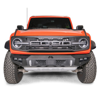 Fab Fours® - Vengeance Full Width Black Powder Coated Front HD Bumper