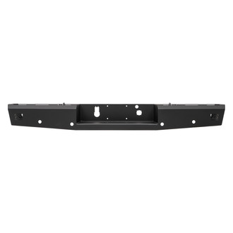 Fab Fours® - Red Steel Full Width Black Powder Coated Rear HD Bumper