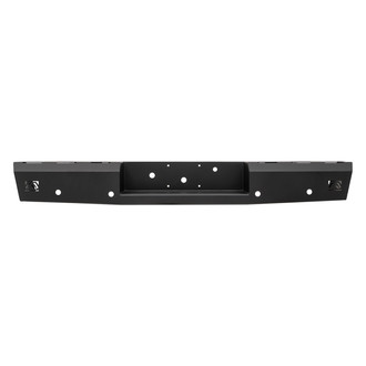 Fab Fours® - Red Steel Full Width Black Powder Coated Rear HD Bumper