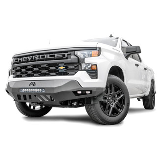 Fab Fours® - Vengeance Full Width Black Powder Coated Front HD Bumper