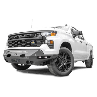 Fab Fours® - Matrix Full Width Black Powder Coated Front Winch HD Bumper