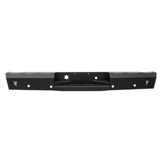 Fab Fours® - Red Steel Full Width Black Powder Coated Rear HD Bumper
