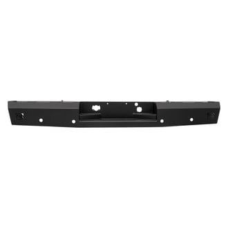 Fab Fours® - Red Steel Full Width Black Powder Coated Rear HD Bumper