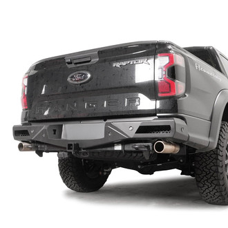 Fab Fours® - Vengeance Full Width Black Powder Coated Rear HD Bumper