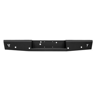 Fab Fours® - Red Steel Full Width Black Powder Coated Rear HD Bumper