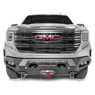 Fab Fours® - Matrix Full Width Black Powder Coated Front Winch HD Bumper