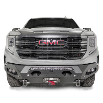 Fab Fours® - Matrix Full Width Raw Front Winch HD Bumper