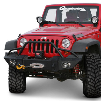 Fab Fours® - Lifestyle Full Width Front Winch HD Bumper with Pre-Runner Guard