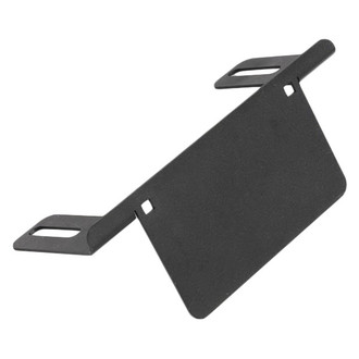 Fab Fours® - 16" Vengeance Black Powder Coated Front License Plate Bracket
