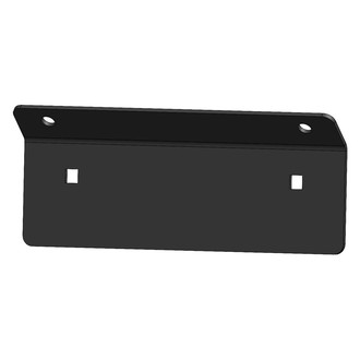 Fab Fours® - Vengeance Black Powder Coated Front License Plate Bracket