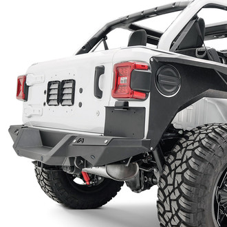 Fab Fours® - Black Powder Coated Rear License Plate Bracket