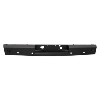 Fab Fours® - Red Steel Full Width Black Powder Coated Rear HD Bumper