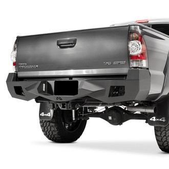 Fab Fours® - Vengeance Full Width Black Powder Coated Rear HD Bumper