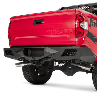 Fab Fours® - Vengeance Full Width Black Powder Coated Rear HD Bumper