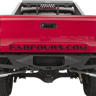 Fab Fours® - Vengeance Full Width Black Powder Coated Rear HD Bumper