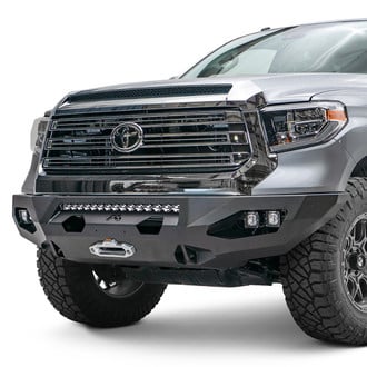 Fab Fours® - Matrix Full Width Black Powder Coated Front Winch HD Bumper