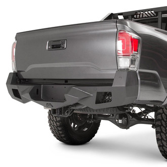 Fab Fours® - Vengeance Full Width Black Powder Coated Rear HD Bumper