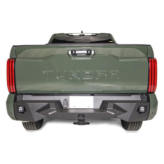 Fab Fours® - Vengeance Full Width Black Powder Coated Rear HD Bumper
