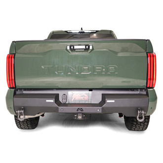 Fab Fours® - Premium Stubby Black Powder Coated Rear HD Bumper