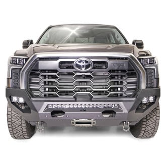 Fab Fours® - Matrix Full Width Black Powder Coated Front Winch HD Bumper