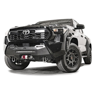 Fab Fours® - Small Frame Black Powder Coat Winch Mount w/o Hoop