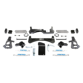 Fabtech® - 6" x 4" Raised Torsion Front and Rear Suspension Lift Kit