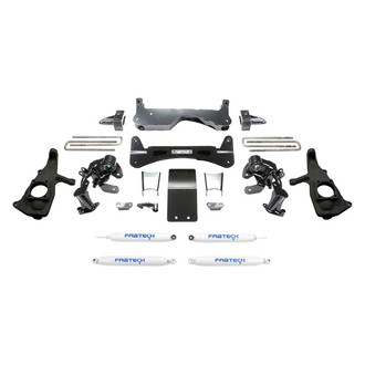 Fabtech® - 6" x 4" Raised Torsion Front and Rear Suspension Lift Kit