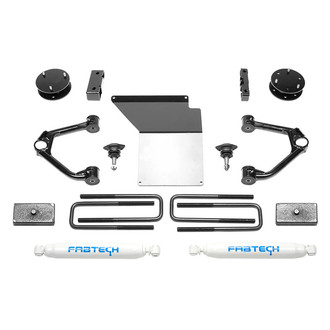 Fabtech® - 4" x 1.5" Budget Front and Rear Suspension Lift Kit