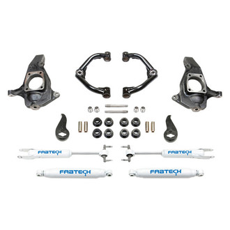 Fabtech® - 4" x 0" Ultimate Front and Rear Suspension Lift Kit