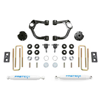 Fabtech® - 3.5" x 1.5" Ball Joint UCA Front and Rear Suspension Lift Kit