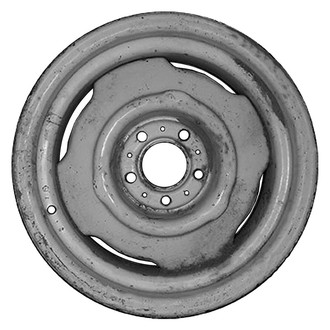 Factory Steel® - 4-Slot Black 15x6.5 Steel Factory Wheel