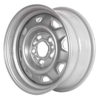 Factory Steel® - 8-Slot Silver 14x6 Steel Factory Wheel