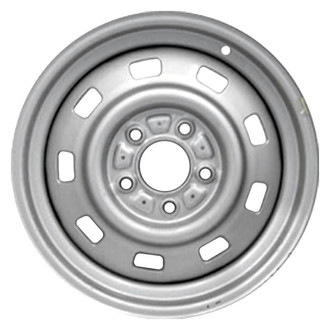Factory Steel® - 9-Slot Silver 15x6 Steel Factory Wheel