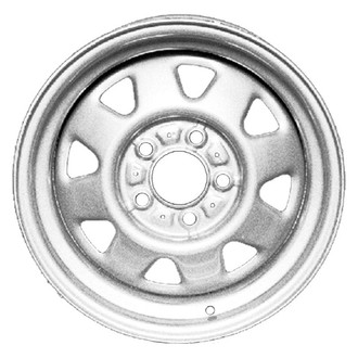 Factory Steel® - 8-Slot Silver 15x7 Steel Factory Wheel