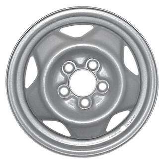 Factory Steel® - 5-Slot Silver 15x6 Steel Factory Wheel