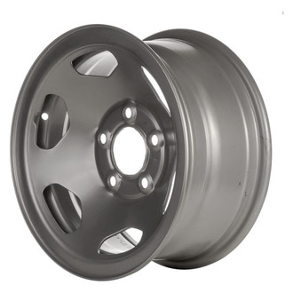 Factory Steel® - 6-Slot Silver 15x7 Steel Factory Wheel