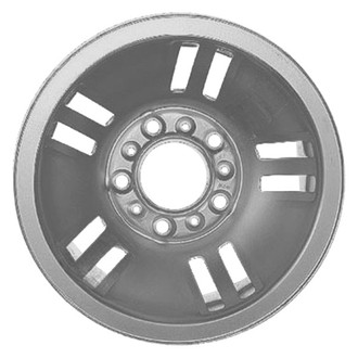 Factory Steel® - 10-Slot Silver 15x7 Steel Factory Wheel