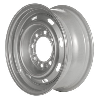Factory Steel® - 8-Slot Silver 16x6.5 Steel Factory Wheel