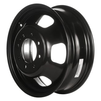 Factory Steel® - 5-Slot Black 17x6 Steel Factory Wheel