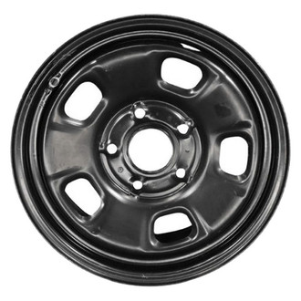 Factory Steel® - 5-Slot Black 17x7 Steel Factory Wheel