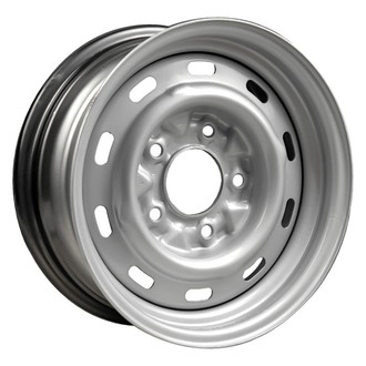 Factory Steel® - 10-Slot Silver 15x6 Steel Factory Wheel