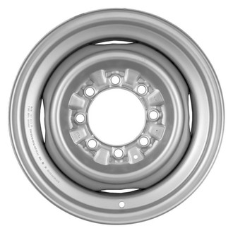 Factory Steel® - 4-Slot Silver 16x7 Steel Factory Wheel