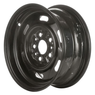 Factory Steel® - 6-Slot Black 14x6 Steel Factory Wheel