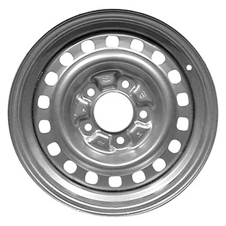 Factory Steel® - 18-Slot Black 16x7 Steel Factory Wheel