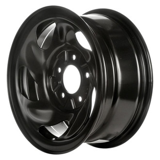 Factory Steel® - 5-Slot Black 16x7 Steel Factory Wheel