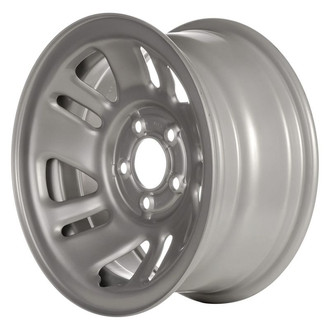 Factory Steel® - 10-Slot Silver 15x7 Steel Factory Wheel