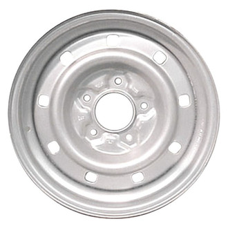 Factory Steel® - 9-Slot Argent Silver 16x7 Steel Factory Wheel