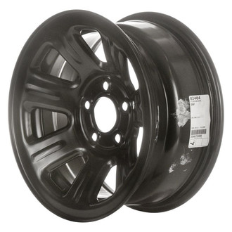 Factory Steel® - 7-Slot Black 15x7 Steel Factory Wheel